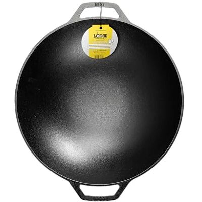 Lodge Wok en fonte de 35,6 cm - Publicité Lodge Wok en fonte de 35,6 cm - Publicité