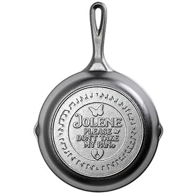 Lodge Dolly Parton Poêle à frire en fonte pré-enduite de 20,3 cm – Poignée signature en forme de goutte – Utilisation au four, sur la cuisinière, sur le gril ou sur un feu de camp – Jolene - Publicité Lodge Dolly Parton Poêle à frire en fonte pré-enduite de 20,3 cm – Poignée signature en forme de goutte – Utilisation au four, sur la cuisinière, sur le gril ou sur un feu de camp – Jolene - Publicité