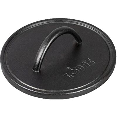 Lodge L8RFIP Presse à griller en fonte assaisonnée Noir 20,3 cm - Publicité Lodge L8RFIP Presse à griller en fonte assaisonnée Noir 20,3 cm - Publicité