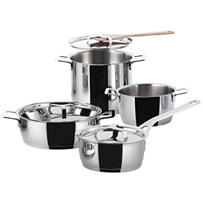 Alessi AJM100S7 Set de poêles/casseroles Acier Inoxydable Argent 14,00 x 18,00 x 41,00 cm - Publicité Alessi AJM100S7 Set de poêles/casseroles Acier Inoxydable Argent 14,00 x 18,00 x 41,00 cm - Publicité