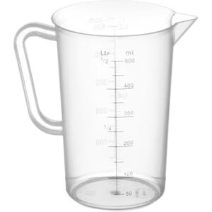 HENDI Modèle 0,5L Pichet Mesureur en Polypropylène - Outil Professionnel - Publicité HENDI Modèle 0,5L Pichet Mesureur en Polypropylène - Outil Professionnel - Publicité