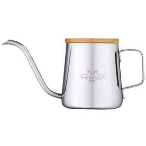 MERMOO YILAN Petite bouilloire à bec verseur de 350 ml avec couvercle en col de cygne pour le camping, la maison, les voyages, le bureau (argenté) - Publicité MERMOO YILAN Petite bouilloire à bec verseur de 350 ml avec couvercle en col de cygne pour le camping, la maison, les voyages, le bureau (argenté) - Publicité