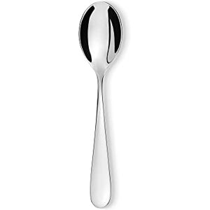 Alessi 5180/4 Nuovo Milano Cuiller à dessert en Acier Inoxydable 18/10 Brillant, Set de 6 Pièces 17.6 cm, Argent - Publicité Alessi 5180/4 Nuovo Milano Cuiller à dessert en Acier Inoxydable 18/10 Brillant, Set de 6 Pièces 17.6 cm, Argent - Publicité
