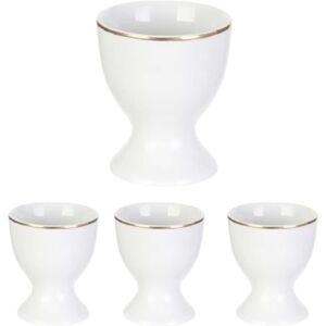 AltoBuy Set de 4 coquetier Blancs en Porcelaine avec liseré doré (5cl) Aura - Publicité AltoBuy Set de 4 coquetier Blancs en Porcelaine avec liseré doré (5cl) Aura - Publicité