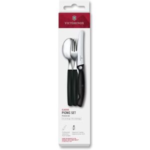 Victorinox Modèle 6.7193.3F Ensemble de Couverts - Noir - Publicité Victorinox Modèle 6.7193.3F Ensemble de Couverts - Noir - Publicité