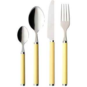 Villeroy & Boch Play! Sunny Day Couverts de table pour 6 personnes, 24 pièces, Inox, Manche en plastique jaune - Publicité Villeroy & Boch Play! Sunny Day Couverts de table pour 6 personnes, 24 pièces, Inox, Manche en plastique jaune - Publicité