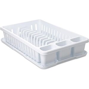 TATAY Egouttoir à Assiettes avec Plateau, en PP, sans BPA, avec Compartiment pour Assiettes et Couverts. Dimensions 27 x 42 x 10 - Publicité TATAY Egouttoir à Assiettes avec Plateau, en PP, sans BPA, avec Compartiment pour Assiettes et Couverts. Dimensions 27 x 42 x 10 - Publicité