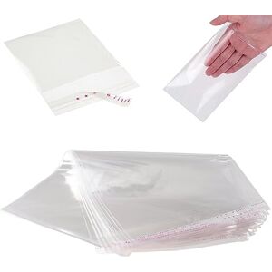 DIY-24H Sachets plats transparents auto-adhésifs en plastique transparent pour le rangement de petits objets (200, 25 x 35 cm) - Publicité DIY-24H Sachets plats transparents auto-adhésifs en plastique transparent pour le rangement de petits objets (200, 25 x 35 cm) - Publicité