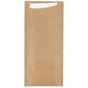 García de Pou 250 Unités Sacs à Couverts & Serviettes - Kraft Naturel - Fournitures de restauration - Publicité García de Pou 250 Unités Sacs à Couverts & Serviettes - Kraft Naturel - Fournitures de restauration - Publicité