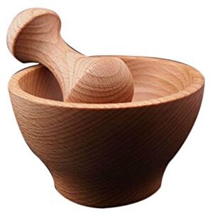 Wooden World Ensemble de mortier en bois Petit mortier de cuisine et pilon Moudre les épices et les herbes Grand cadeau Mortier résistant en bois de hêtre. Taille 10,5 cm x 6 cm - Publicité Wooden World Ensemble de mortier en bois Petit mortier de cuisine et pilon Moudre les épices et les herbes Grand cadeau Mortier résistant en bois de hêtre. Taille 10,5 cm x 6 cm - Publicité