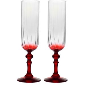 Krosno Flûtes à Champagne 220 ml avec pied rouge, lot de 2 – pour mocktails, Mimosa, Prosecco, Cava et Spritz – cristal sans plomb – compatibles lave-vaisselle – Bubble Celebration Moments - Publicité Krosno Flûtes à Champagne 220 ml avec pied rouge, lot de 2 – pour mocktails, Mimosa, Prosecco, Cava et Spritz – cristal sans plomb – compatibles lave-vaisselle – Bubble Celebration Moments - Publicité