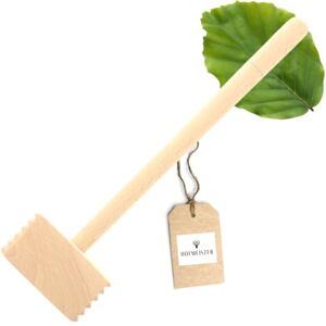Hofmeister Holzwaren HOFMEISTER® Marteau à viande en bois naturel, 28 cm, sans plastique, produit en UE, aplatisseur stable pour escalopes et viandes, marteleur de viande massif - Publicité Hofmeister Holzwaren HOFMEISTER® Marteau à viande en bois naturel, 28 cm, sans plastique, produit en UE, aplatisseur stable pour escalopes et viandes, marteleur de viande massif - Publicité
