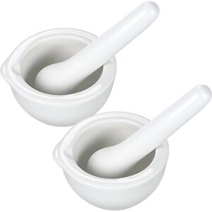 VILLCASE Lot de 2 lots de 4 petits pilons en porcelaine Pour petits bols à herbes 60 mm - Publicité VILLCASE Lot de 2 lots de 4 petits pilons en porcelaine Pour petits bols à herbes 60 mm - Publicité