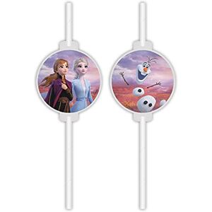 Procos Disney Frozen 2 Pailles blanches 99686, Blanc - Publicité Procos Disney Frozen 2 Pailles blanches 99686, Blanc - Publicité