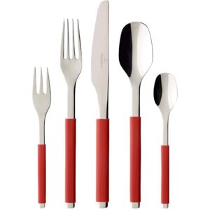 Villeroy & Boch S+ Cranberry Couverts de table pour 6 personnes, 30 pièces, Inox, Manche recouvert de silicone rouge - Publicité Villeroy & Boch S+ Cranberry Couverts de table pour 6 personnes, 30 pièces, Inox, Manche recouvert de silicone rouge - Publicité