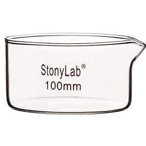 stonylab Boîte Petri à Bec Verseur et Rebord Robuste, Plat de Cristallisation en Verre Borosilicaté Réutilisables, Crystallizing Dish pour Cristallisation et Évaporation 300 ml Capacité OD 100 mm - Publicité stonylab Boîte Petri à Bec Verseur et Rebord Robuste, Plat de Cristallisation en Verre Borosilicaté Réutilisables, Crystallizing Dish pour Cristallisation et Évaporation 300 ml Capacité OD 100 mm - Publicité