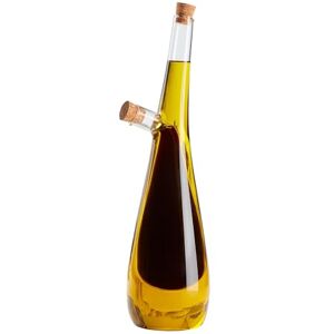 Tala Bec verseur et bruine en verre élégant pour stocker et verser l'huile et le vinaigre, double stockage dans un design incurvé contemporain avec bouchons en liège et - Publicité Tala Bec verseur et bruine en verre élégant pour stocker et verser l'huile et le vinaigre, double stockage dans un design incurvé contemporain avec bouchons en liège et - Publicité