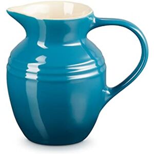Pichet petit-déjeuner en grès Le Creuset - Teal profond - Publicité Pichet petit-déjeuner en grès Le Creuset - Teal profond - Publicité