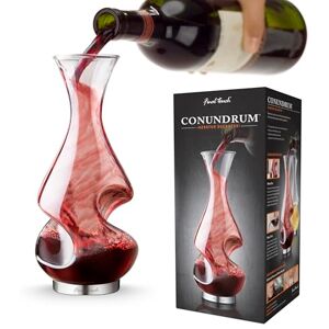 Final Touch Conundrum Aérateur de vin Decanter Potable Cadeau Clair, - Publicité Final Touch Conundrum Aérateur de vin Decanter Potable Cadeau Clair, - Publicité
