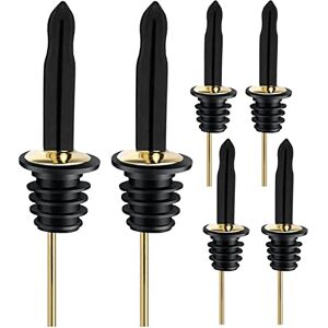 Pafusen ChangMao Glod Lot de 6 becs verseurs pour huile d'olive, liqueurs, vinaigre, huile d'olive, café, sirop, vinaigre - Publicité Pafusen ChangMao Glod Lot de 6 becs verseurs pour huile d'olive, liqueurs, vinaigre, huile d'olive, café, sirop, vinaigre - Publicité