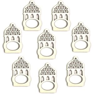 Papierdrachen 8 Ronds de Serviette en Bois pour Le Ramadan décoration de Table Unique pour Serviettes en Tissu et Serviettes en Papier en Bois Naturel réutilisable - Publicité Papierdrachen 8 Ronds de Serviette en Bois pour Le Ramadan décoration de Table Unique pour Serviettes en Tissu et Serviettes en Papier en Bois Naturel réutilisable - Publicité