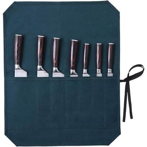 Kaaltisy Rouleau à Couteaux en Toile cirée, Couteau de Chef, Sac à Couteau, Rangement des cuillères et des fourchettes, Vert foncé - Publicité Kaaltisy Rouleau à Couteaux en Toile cirée, Couteau de Chef, Sac à Couteau, Rangement des cuillères et des fourchettes, Vert foncé - Publicité