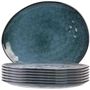 AltoBuy Set de 6 Assiettes à Dessert Galet en céramique au grés du Temps Bleu (22x18cm) Galet - Publicité AltoBuy Set de 6 Assiettes à Dessert Galet en céramique au grés du Temps Bleu (22x18cm) Galet - Publicité