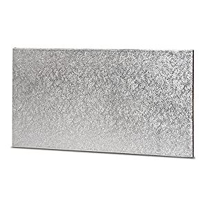 Anniversary House 10-inch Cake Board for Yule Log Silver, Pack of 1, Loaf Cake Board, Individually Wrapped, Sturdy Fibre Square Cake Board, LCW10S - Publicité Anniversary House 10-inch Cake Board for Yule Log Silver, Pack of 1, Loaf Cake Board, Individually Wrapped, Sturdy Fibre Square Cake Board, LCW10S - Publicité