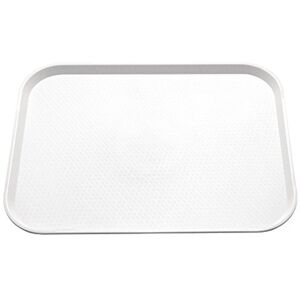 Olympia Plateau self service blanc Kristallon, taille moyenne : 415 x 305 mm/ 16,25 x 12 pouces, polypropylène blanc, plateau de service rectangulaire en plastique pour restaurant, GF996 - Publicité Olympia Plateau self service blanc Kristallon, taille moyenne : 415 x 305 mm/ 16,25 x 12 pouces, polypropylène blanc, plateau de service rectangulaire en plastique pour restaurant, GF996 - Publicité
