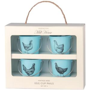 Eddingtons Eddington Vintage Lot de 4 coquetiers en Forme de Poule Bleu - Publicité Eddingtons Eddington Vintage Lot de 4 coquetiers en Forme de Poule Bleu - Publicité