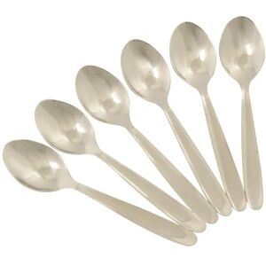 Chef Aid Cuillères à Café Lot de 6 en Inox Cuillères pour Café Thé Desserts et Yaourt Compatibles Lave Vaisselle pour Usage Quotidien Argent - Publicité Chef Aid Cuillères à Café Lot de 6 en Inox Cuillères pour Café Thé Desserts et Yaourt Compatibles Lave Vaisselle pour Usage Quotidien Argent - Publicité