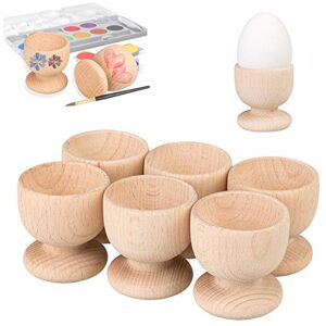 Smart-Planet Ensemble de 6 coquetiers en Bois Non traité à Peindre. 6 pièces à décorer avec des Couleurs Vives pour Pâques décoration Bricolage pour Enfants - Publicité Smart-Planet Ensemble de 6 coquetiers en Bois Non traité à Peindre. 6 pièces à décorer avec des Couleurs Vives pour Pâques décoration Bricolage pour Enfants - Publicité