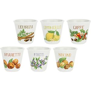 LA PORCELLANA BIANCA La Porcelaine Blanche – Lot de 6 verres en coffret cadeau – Décoration maison, cuisine – Ligne liquorelli – Idée cadeau – Porcelaine – 75 cc ; Ø 5,7 cm ; hauteur 5,5 cm - Publicité LA PORCELLANA BIANCA La Porcelaine Blanche – Lot de 6 verres en coffret cadeau – Décoration maison, cuisine – Ligne liquorelli – Idée cadeau – Porcelaine – 75 cc ; Ø 5,7 cm ; hauteur 5,5 cm - Publicité