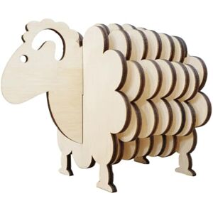 Cenei Puzzle 3D en Forme de Mouton, sous-Verres en Bois pour, Ensemble de sous-Verres Humoristiques en Forme de Mouton, sous-Verres en Forme d'animaux Mignons, Couleur Bois - Publicité Cenei Puzzle 3D en Forme de Mouton, sous-Verres en Bois pour, Ensemble de sous-Verres Humoristiques en Forme de Mouton, sous-Verres en Forme d'animaux Mignons, Couleur Bois - Publicité