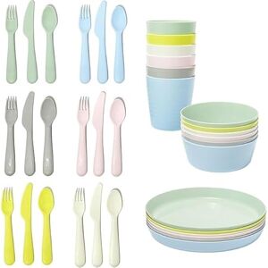 Ikea Kalas Ensemble de 6 bols et assiettes pour enfant Multicolore pastel - Publicité Ikea Kalas Ensemble de 6 bols et assiettes pour enfant Multicolore pastel - Publicité