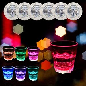 AXMAN sous-Verres à LED, Lot de 6, pour éclairer Vos Verres et Bouteilles 7 Modes différents Accessoires de fête Éclairage publicitaire. Publicité AXMAN sous-Verres à LED, Lot de 6, pour éclairer Vos Verres et Bouteilles 7 Modes différents Accessoires de fête Éclairage publicitaire. Publicité