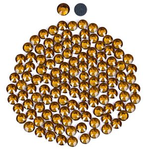 YHMQ DU Hotfix SS16 Lot de 2 880 pierres à paillettes à dos plat Pierres strass Or et jaune 4 mm Verre Pour bricolage À repasser Pour textiles (SS16, or et jaune) - Publicité YHMQ DU Hotfix SS16 Lot de 2 880 pierres à paillettes à dos plat Pierres strass Or et jaune 4 mm Verre Pour bricolage À repasser Pour textiles (SS16, or et jaune) - Publicité