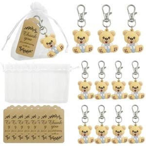 DUGYIRS 30 Sets Porte-clés,Baby Shower Cadeau Invité,Y compris Porte-clés,Sacs en Organza et Étiquettes de Remerciement pour Garçons,Filles,Anniversaire,Fournitures de Fête(Bleu Ours) - Publicité DUGYIRS 30 Sets Porte-clés,Baby Shower Cadeau Invité,Y compris Porte-clés,Sacs en Organza et Étiquettes de Remerciement pour Garçons,Filles,Anniversaire,Fournitures de Fête(Bleu Ours) - Publicité