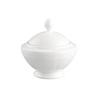 Villeroy & Boch White Pearl Sucrier/Confiturier 6 personnes 0,35 l - Publicité Villeroy & Boch White Pearl Sucrier/Confiturier 6 personnes 0,35 l - Publicité