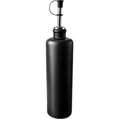 mikken Bouteille d'huile 500 ml en céramique noire avec bec verseur et étiquette fabriquée en Allemagne - Publicité mikken Bouteille d'huile 500 ml en céramique noire avec bec verseur et étiquette fabriquée en Allemagne - Publicité