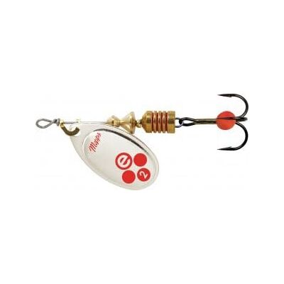 Mepps CUILLER Aglia E-Brite Argent Rouge N2 - Publicité Mepps CUILLER Aglia E-Brite Argent Rouge N2 - Publicité