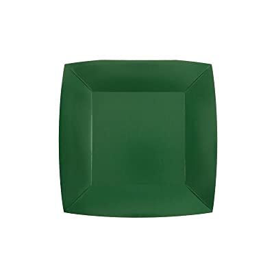 Santex Générique 10 ASSIETTES CARTON BIO CARRÉES 18CM VERT FONÇÉ - Publicité Santex Générique 10 ASSIETTES CARTON BIO CARRÉES 18CM VERT FONÇÉ - Publicité