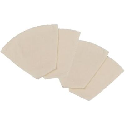 Fackelmann 9909350 Lot de 4 filtres à café réutilisables, Filtres à café écologiques en Coton, Filtre Lavable, Beige, Coton, 16,7 x 12 x 5,5 cm - Publicité Fackelmann 9909350 Lot de 4 filtres à café réutilisables, Filtres à café écologiques en Coton, Filtre Lavable, Beige, Coton, 16,7 x 12 x 5,5 cm - Publicité
