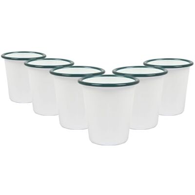 Argon Tableware - White Enamel 300ml - Vert - Tumbler - Publicité Argon Tableware - White Enamel 300ml - Vert - Tumbler - Publicité