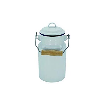 KRÜGER Karl 7713/B Husum Pot à lait en émail Blanc 2 l - Publicité KRÜGER Karl 7713/B Husum Pot à lait en émail Blanc 2 l - Publicité