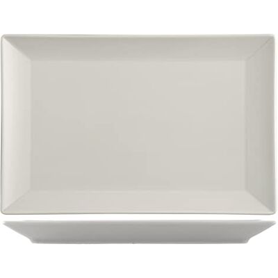 H&H 6 assiettes en stéoneware Osaka taupe rectangulaire 30 x 20 cm - Publicité H&H 6 assiettes en stéoneware Osaka taupe rectangulaire 30 x 20 cm - Publicité