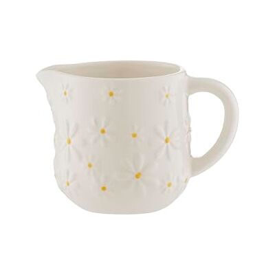 Kensington Pot à lait Daisy Pot à lait en céramique de 275 ml avec motif marguerite en relief Centre jaune peint à la main Vernis crème Accessoire pour l'heure du thé - Publicité Kensington Pot à lait Daisy Pot à lait en céramique de 275 ml avec motif marguerite en relief Centre jaune peint à la main Vernis crème Accessoire pour l'heure du thé - Publicité