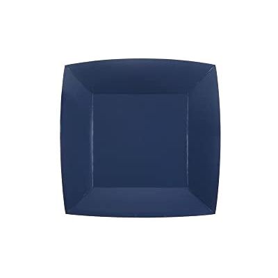 Santex Générique 10 ASSIETTES CARTON BIO CARRÉES 18CM BLEU MARINE - Publicité Santex Générique 10 ASSIETTES CARTON BIO CARRÉES 18CM BLEU MARINE - Publicité