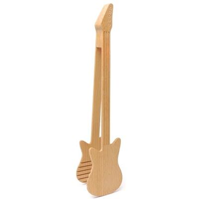 Kikkerland Pinces en bois guitare rock - Publicité Kikkerland Pinces en bois guitare rock - Publicité