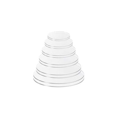 Adoorniequea Lot de 2 disques à gâteau ronds en acrylique portables, réutilisables, lavables 21 cm - Publicité Adoorniequea Lot de 2 disques à gâteau ronds en acrylique portables, réutilisables, lavables 21 cm - Publicité